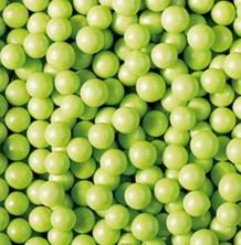 Picture of GREEN SUGAR PEARLS 6MM EDIBLE SPRINKLES X 50G
